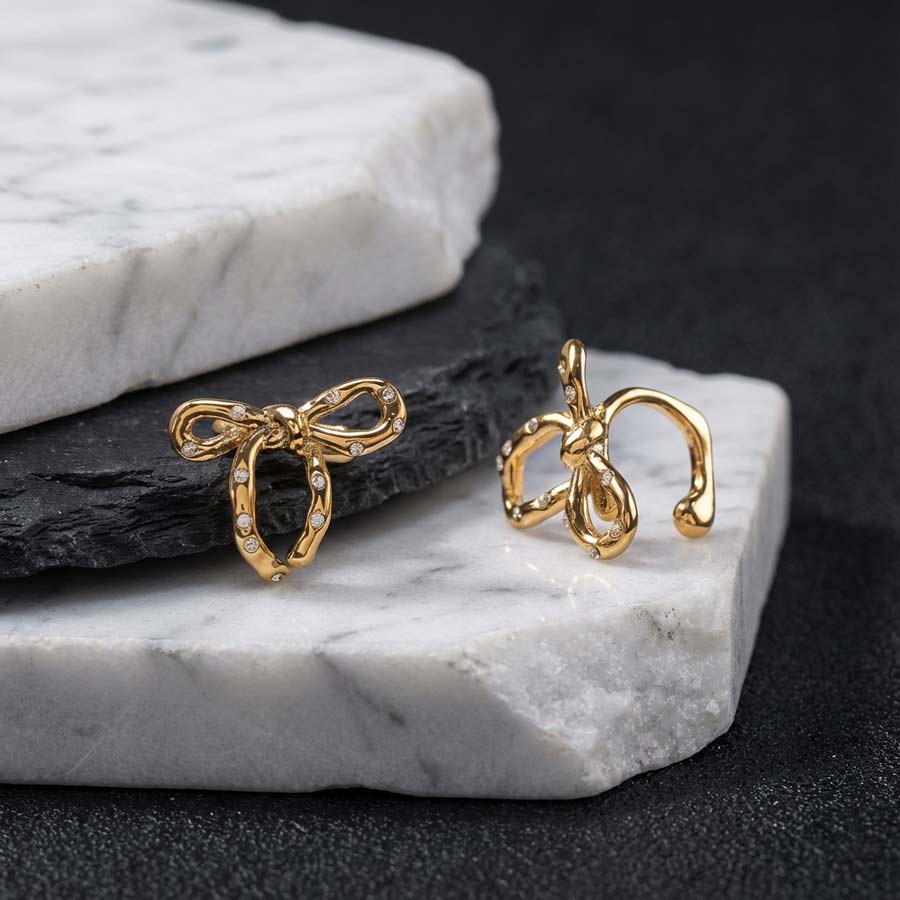 Σκουλαρίκια Ηλέκτρα Χρυσά - Image 4