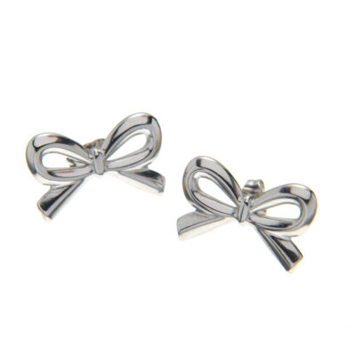 Σκουλαρίκια Little Bow Silver